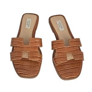 Steven New York Harlien Womens Slide Sandals Size 7 Cognac